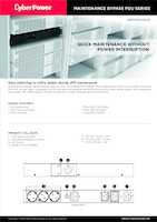 Datasheet for CyberPower MBP20HVDE3A