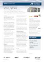 Datasheet for Allied Telesis AT-X550-18XSQ-50, EAN: 0767035210179