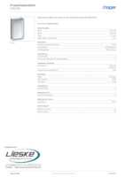 Datasheet for Hager FWU31L, EAN: 3250610660164
