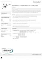 Datasheet for Kensington K65042S, EAN: 0085896650423