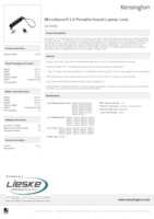 Datasheet for Kensington K67989M, EAN: 50085896679894