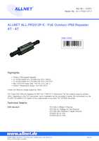 Datasheet for Allnet ALL-PR2012P-E, EAN: 4038816144997