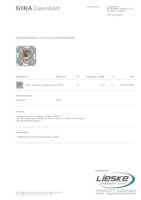 Datenblatt zu Gira 016300, EAN: 4010337163008