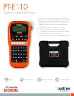 Datasheet for Brother PTE110G1, EAN: 4977766774819