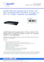 Datasheet for Allnet ALL-SG8626PMJ, EAN: 4038816129697