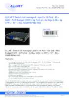Datasheet for Allnet ALL-SG8616PMJ-10G, EAN: 4038816130877