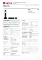 Datasheet for Legrand 311342, EAN: 3414972944748