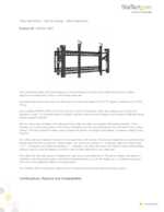 Datasheet for Startech.com VIDWALLMNT, EAN: 0065030870030