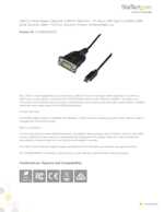 Datasheet for Startech.com ICUSB232PROC, EAN: 0065030872003
