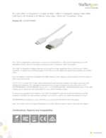 Datasheet for Startech.com CDP2DPMM6W, EAN: 0065030820165