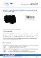 Datasheet for Allnet ALLTAB14ZollRahmen, EAN: 4038816147356