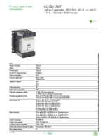 Datasheet for Schneider Electric LC1D115G7, EAN: 3389110377101