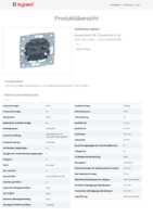 Datasheet for Legrand 775768, EAN: 3245067757680
