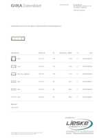 Datasheet for Gira 0214761, EAN: 4010337069324