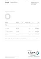 Datasheet for Gira 0211130, EAN: 4010337045557