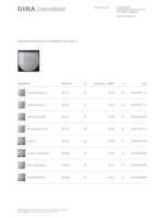 Datasheet for Gira 2051005, EAN: 4010337037200