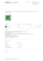 Datasheet for Gira 4453107, EAN: 4010337123729