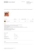Datasheet for Gira 4462109, EAN: 4010337123804