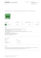 Datasheet for Gira 4454107, EAN: 4010337123750
