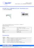 Datasheet for Allnet ALL-CAM2498-LEPWallMount, EAN: 4038816083272
