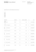 Datasheet for Gira 111429, EAN: 4010337084310