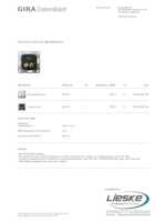 Datasheet for Gira 567410, EAN: 4010337461746