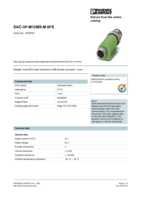 Datasheet for Phoenix Contact 1519752, EAN: 4046356019941