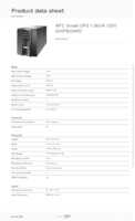 Datasheet for APC SMT1500X93, EAN: 0731304433644