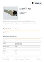 Datasheet for Barox AC-SFP-TX-T2A, EAN: 4015867166840