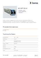 Datasheet for Barox AC-SFP-SX-E