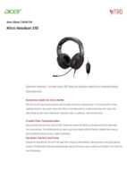 Datenblatt zu Acer GP.HDS11.02F, EAN: 4711474271884