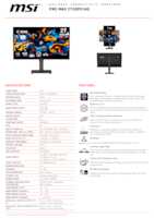 Datasheet for MSI PROMAX271QPX14G, EAN: 4711377430005