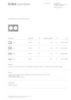 Datasheet for Gira 021265, EAN: 4010337212652