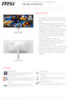 Datenblatt zu MSI PROMAX341QPXW14G, EAN: 4711377438001