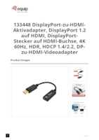 Datenblatt zu Equip 133448, EAN: 4015867245514