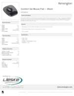Datasheet for Kensington 62386, EAN: 0085896623861