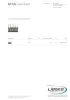 Datenblatt zu Gira 851100, EAN: 4010337032243