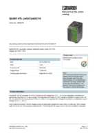 Datasheet for Phoenix Contact 2866378, EAN: 4017918987169