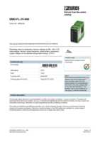 Datasheet for Phoenix Contact 2885249, EAN: 4017918996482