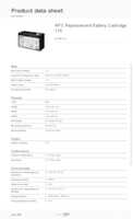 Datasheet for APC APCRBC175, EAN: 0731304427193