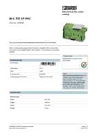 Datasheet for Phoenix Contact 2878638, EAN: 4017918996406