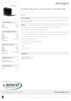 Datasheet for Kensington 626374, EAN: 4049793056739