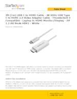 Datasheet for Startech.com CDP2HD1MWNL, EAN: 0065030875486