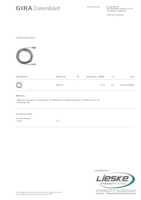 Datasheet for Gira 090300, EAN: 4010337903000