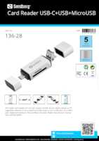Datasheet for Sandberg 136-28, EAN: 5705730136283