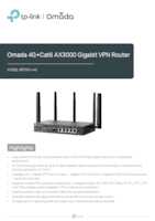 Datasheet for TP-Link ER706W-4G(EU), EAN: 4895252500714
