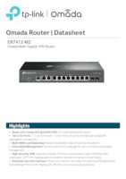 Datasheet for TP-Link ER7412-M2(UN), EAN: 4895252505184