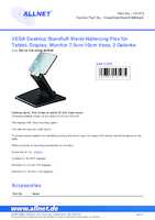 Datasheet for Allnet VesaDeskStandC88black, EAN: 4038816161475