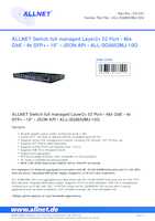 Datasheet for Allnet ALL-SG8652MJ-10G, EAN: 4038816133144