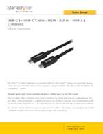 Datasheet for Startech.com USB31CC50CM, EAN: 0065030865654